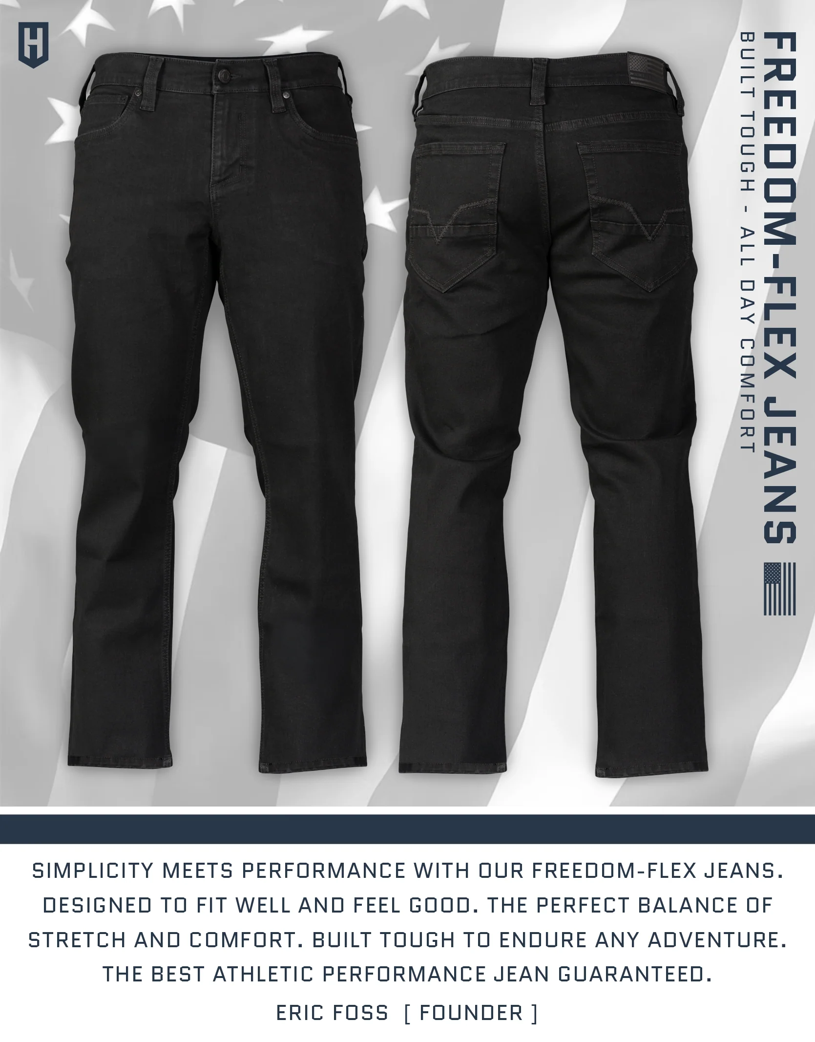 Freedom Black Rinse Jeans - Image 5