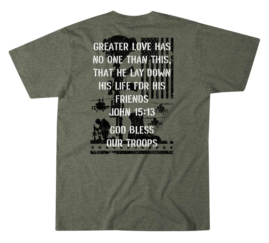 God Bless Our Troops Tee