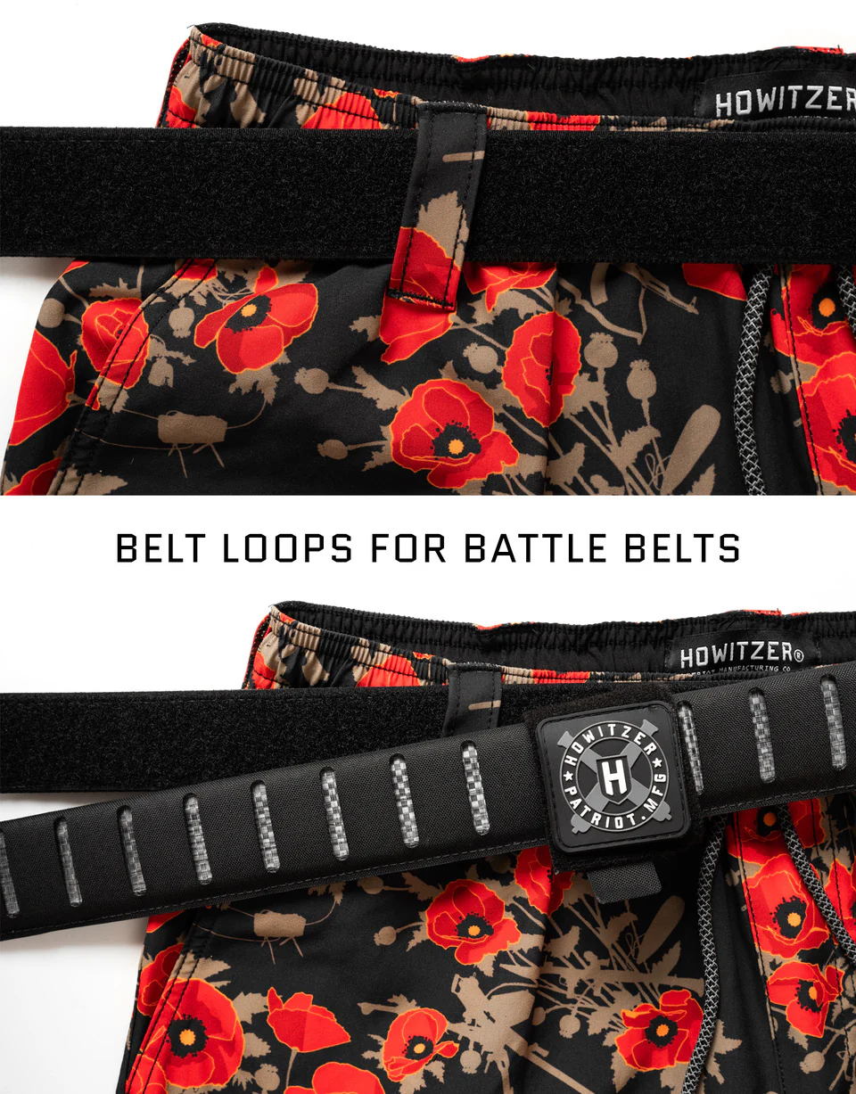 Hybrid 6.5" Otte Poppies Of War Short - Image 3